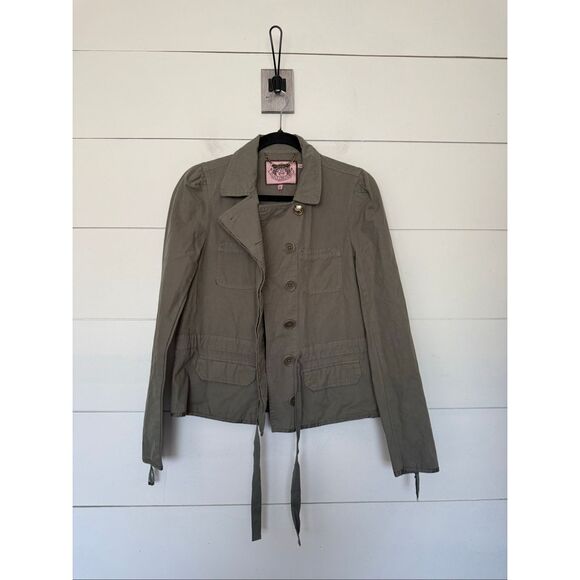 Juicy Couture Jackets & Blazers - Juicy Couture Women’s Medium Burnt Sage Utility Jacket Y2K 2000s Deadstock New